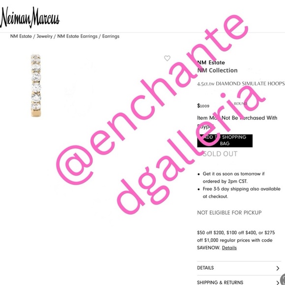 4.5ct Inside-Out Hoops - Picture 11 of 11